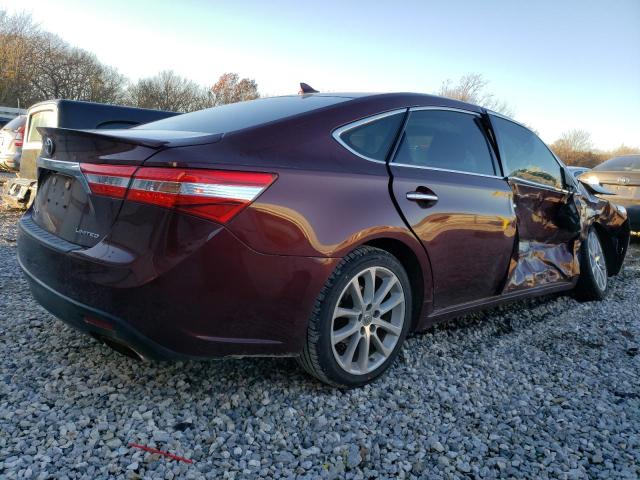 4T1BK1EBXEU082933 - 2014 TOYOTA AVALON BASE 勃艮第红 照片 3