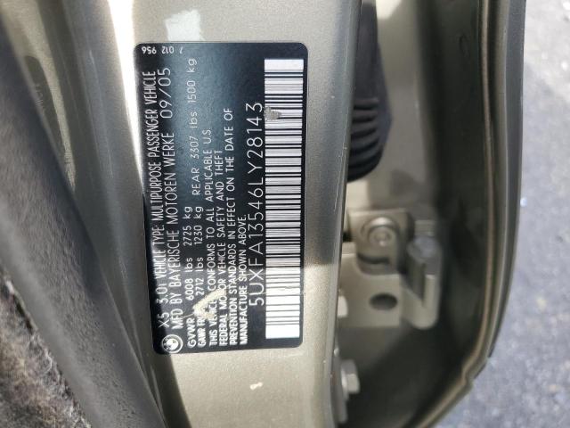 5UXFA13546LY28143 - 2006 BMW X5 3.0I GOLD photo 12