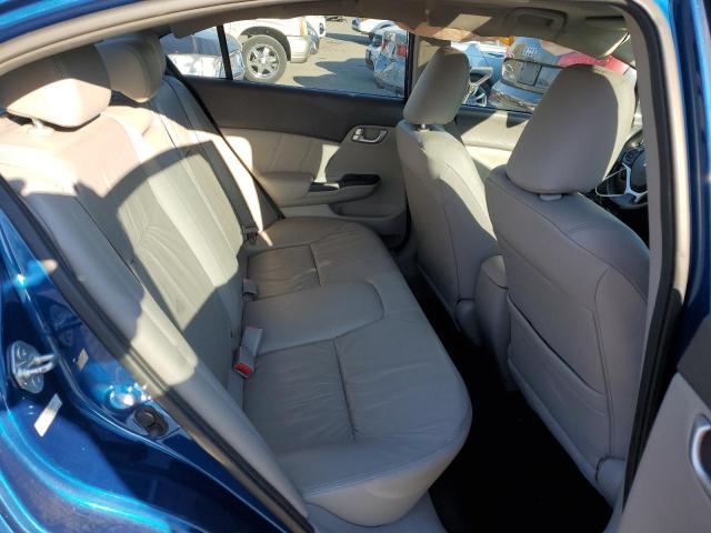 2HGFB2F91CH505035 - 2012 HONDA CIVIC EXL ლურჯი ფოტო 10