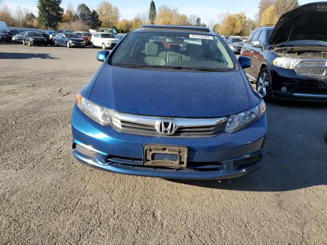 2HGFB2F91CH505035 - 2012 HONDA CIVIC EXL ლურჯი ფოტო 5
