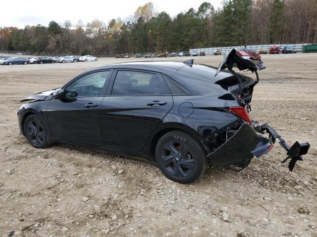 KMHLM4AJ0NU028389 - 2022 HYUNDAI ELANTRA BLUE BLACK photo 2