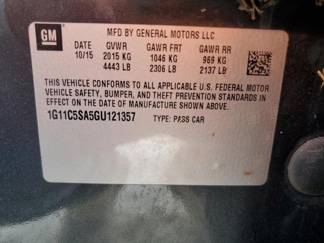 1G11C5SA5GU121357 - 2016 CHEVROLET MALIBU LIM LT 灰色 照片 13