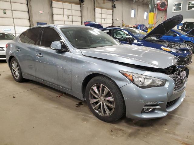 JN1CV7AR9GM252534 - 2016 INFINITI Q50 BASE BLUE photo 4