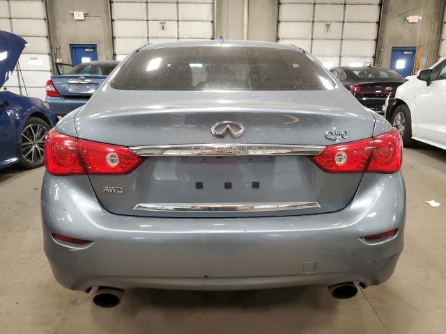 JN1CV7AR9GM252534 - 2016 INFINITI Q50 BASE BLUE photo 6