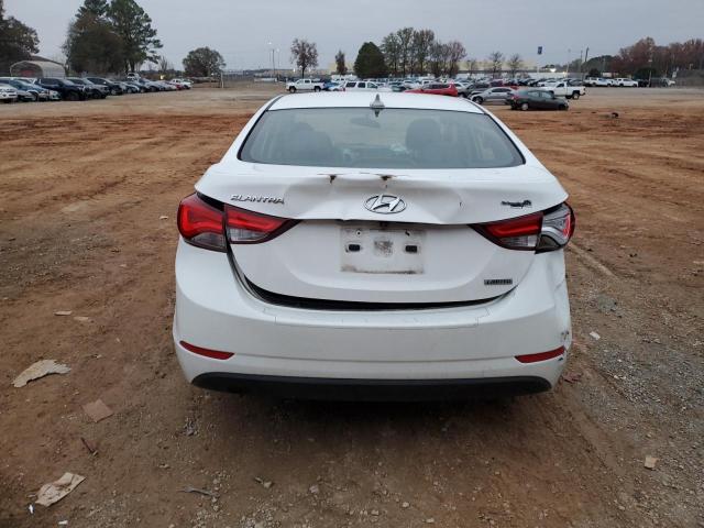 5NPDH4AE6EH500251 - 2014 HYUNDAI ELANTRA SE WHITE photo 6