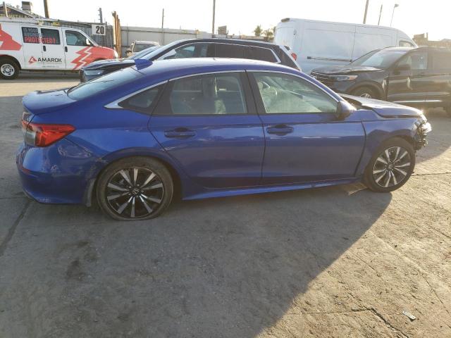 2HGFE1F74PH304557 - 2023 HONDA CIVIC EX BLUE photo 3