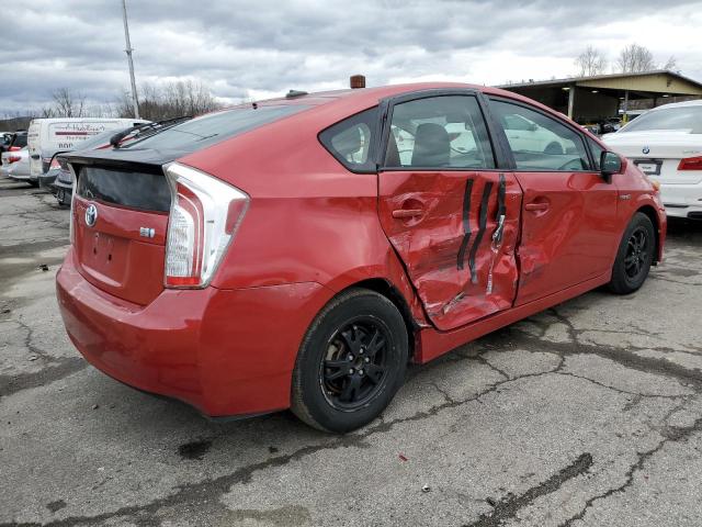 JTDKN3DU9C5376065 - 2012 TOYOTA PRIUS RED photo 3