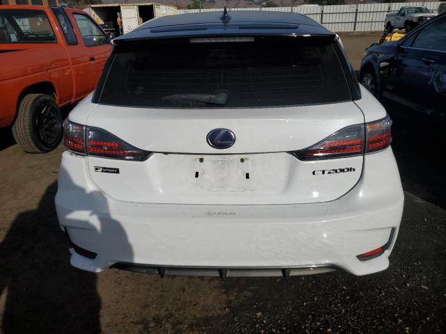 JTHKD5BH4G2279415 - 2016 LEXUS CT 200 WHITE photo 6