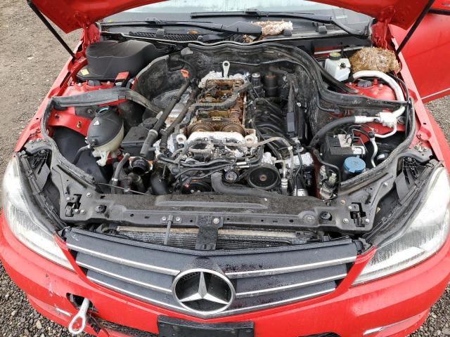 WDDGF4HB4EG221664 - 2014 MERCEDES-BENZ C 250 RED photo 11