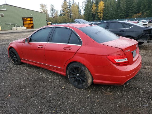 WDDGF4HB4EG221664 - 2014 MERCEDES-BENZ C 250 RED photo 2