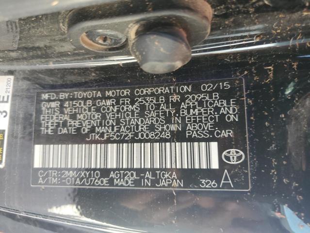 JTKJF5C72FJ008248 - 2015 TOYOTA SCION TC 双色 照片 12