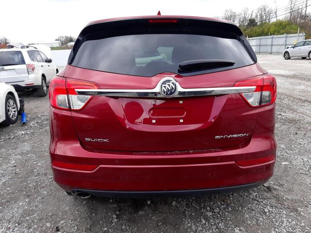 LRBFXASA4HD047214 - 2017 BUICK ENVISION PREFERRED MAROON photo 6