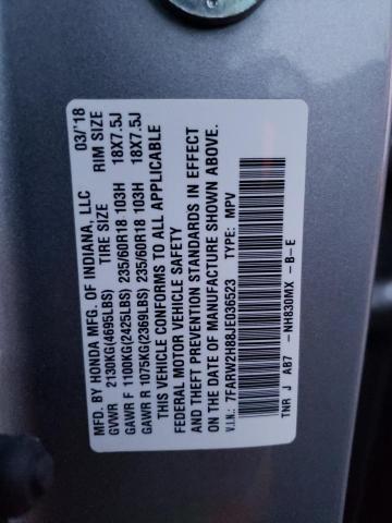 7FARW2H88JE036523 - 2018 HONDA CR-V EXL SILVER photo 13