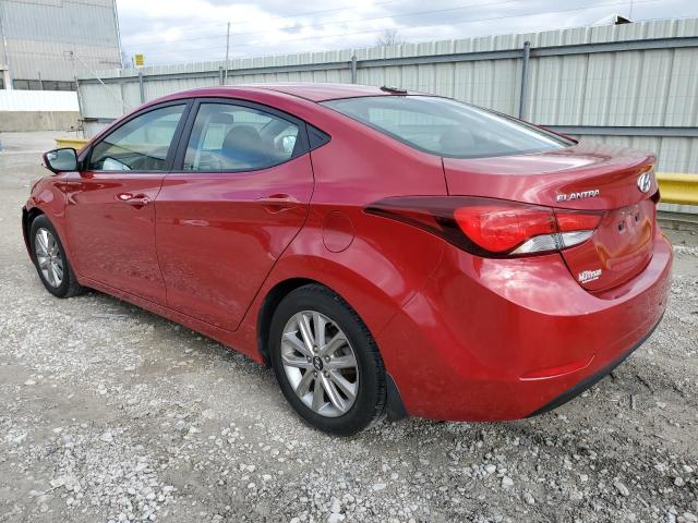 KMHDH4AE9GU518683 - 2016 HYUNDAI ELANTRA SE RED photo 2