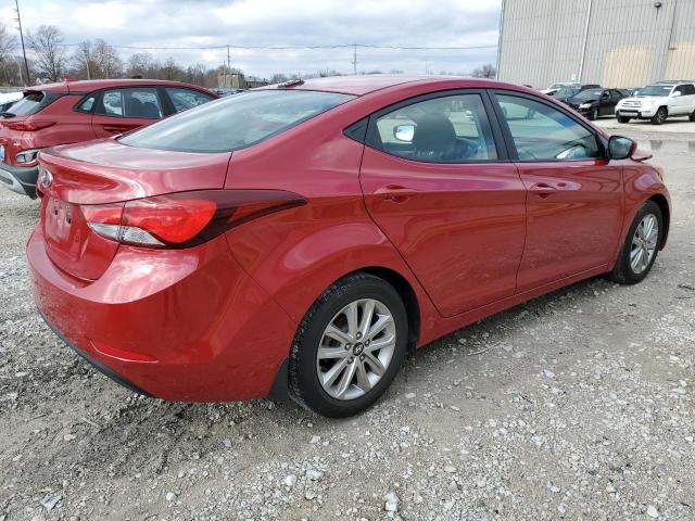 KMHDH4AE9GU518683 - 2016 HYUNDAI ELANTRA SE RED photo 3