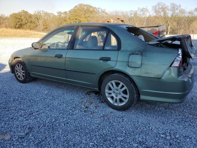 1HGES16374L003586 - 2004 HONDA CIVIC DX VP GREEN photo 2