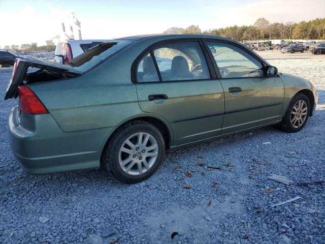 1HGES16374L003586 - 2004 HONDA CIVIC DX VP GREEN photo 3