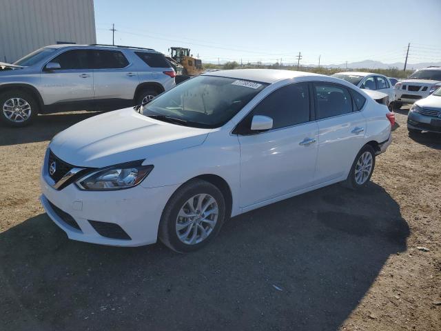 3N1AB7AP0JY203662 - 2018 NISSAN SENTRA S WHITE photo 1