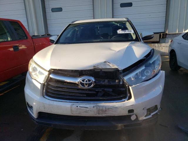 5TDDKRFH3ES039201 - 2014 TOYOTA HIGHLANDER LIMITED WHITE photo 5