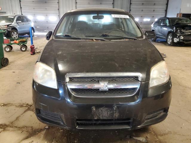 KL1TD56628B208043 - 2008 CHEVROLET AVEO BASE BLACK photo 5