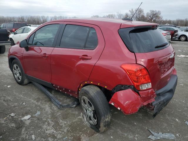 KL7CJKSB3FB102262 - 2015 CHEVROLET TRAX LS MAROON photo 2