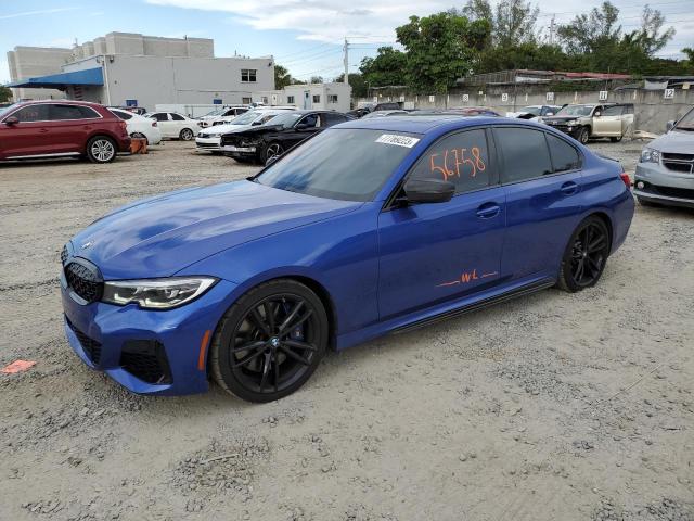 3MW5U7J07M8B54473 - 2021 BMW M340I BLUE photo 1