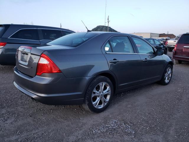 3FAHP0HA6CR440620 - 2012 FORD FUSION SE GRAY photo 3