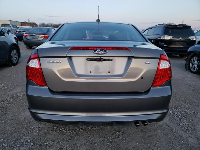 3FAHP0HA6CR440620 - 2012 FORD FUSION SE GRAY photo 6