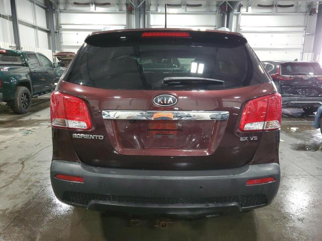 5XYKUDA23DG351263 - 2013 KIA SORENTO EX BURGUNDY photo 6