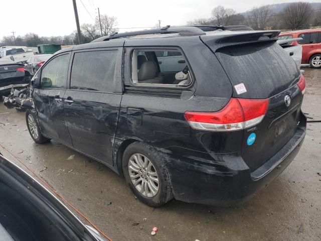 5TDYK3DC8ES436666 - 2014 TOYOTA SIENNA XLE BLACK photo 2