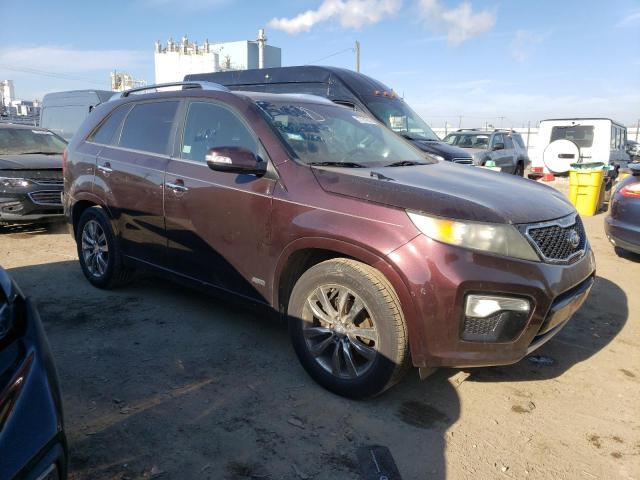 5XYKWDA21BG094594 - 2011 KIA SORENTO SX BURGUNDY photo 4