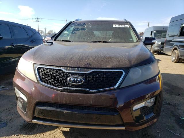 5XYKWDA21BG094594 - 2011 KIA SORENTO SX BURGUNDY photo 5