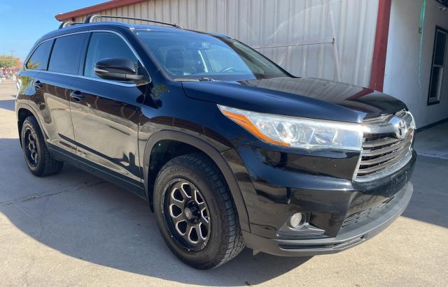 5TDJKRFH9FS208657 - 2015 TOYOTA HIGHLANDER XLE BLACK photo 1