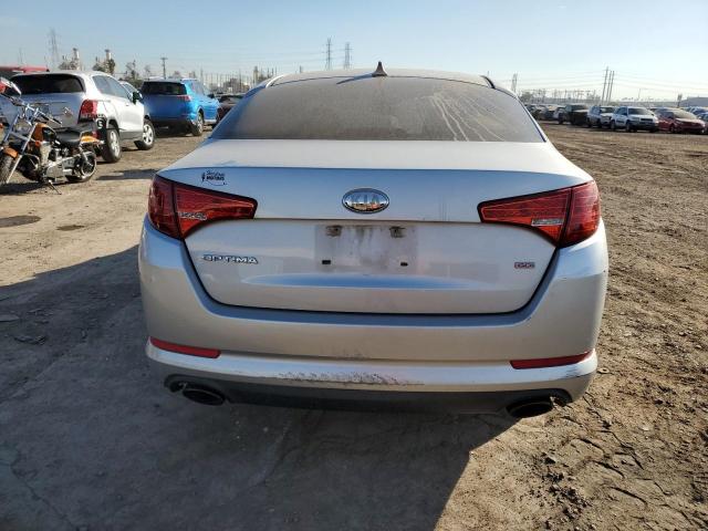 KNAGM4A75D5396129 - 2013 KIA OPTIMA LX SILVER photo 6