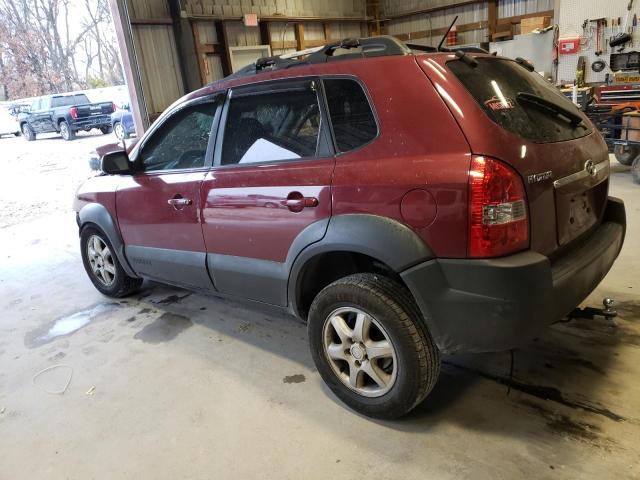 KM8JN12D55U150001 - 2005 HYUNDAI TUCSON GLS BURGUNDY photo 2