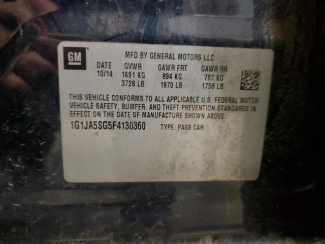 1G1JA5SG5F4130360 - 2015 CHEVROLET SONIC LS 蓝色 照片 13