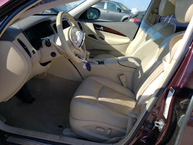 JN1AJ0HRXCM450971 - 2012 INFINITI EX35 BASE Բորդո լուսանկար 7