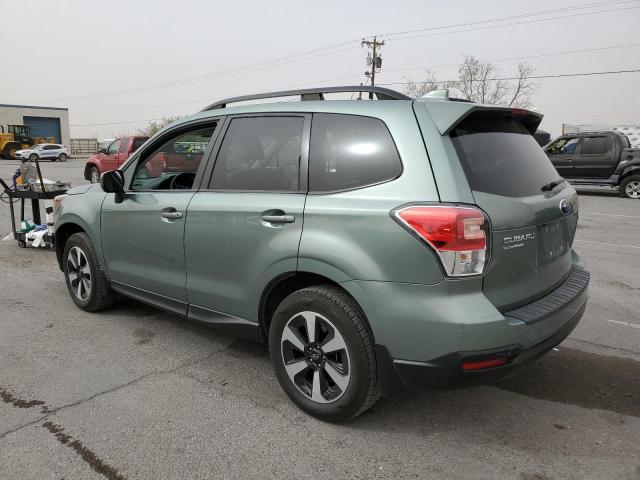 JF2SJAEC2HH547302 - 2017 SUBARU FORESTER 2.5I PREMIUM GREEN photo 2