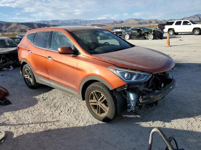 5XYZTDLBXHG498720 - 2017 HYUNDAI SANTA FE S ORANGE photo 4