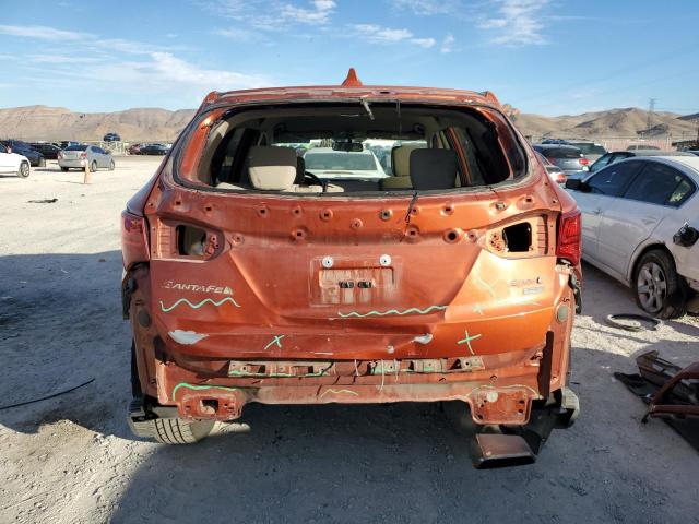 5XYZTDLBXHG498720 - 2017 HYUNDAI SANTA FE S ORANGE photo 6