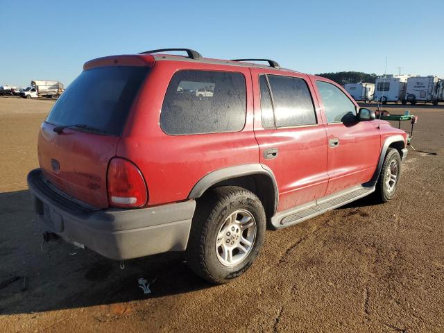 1D4HR38N23F619195 - 2003 DODGE DURANGO SPORT RED photo 3