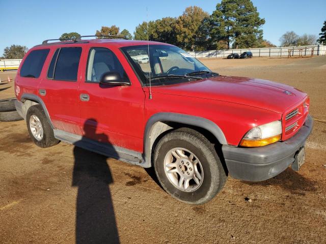 1D4HR38N23F619195 - 2003 DODGE DURANGO SPORT RED photo 4