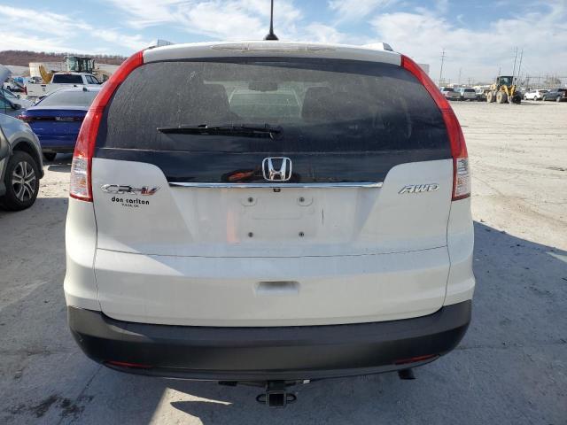 5J6RM4H78EL014541 - 2014 HONDA CR-V EXL WHITE photo 6