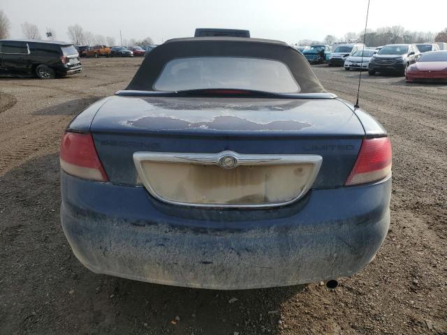 1C3EL65R65N705584 - 2005 CHRYSLER SEBRING LIMITED BLUE photo 6