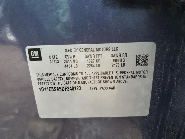 1G11C5SA5DF240123 - 2013 CHEVROLET MALIBU 1LT 蓝色 照片 12