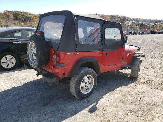 1J4FY19P1RP408045 - 1994 JEEP WRANGLER / S RED photo 3