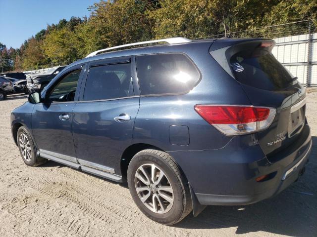 5N1AR2MN1EC688037 - 2014 NISSAN PATHFINDER S BLUE photo 2