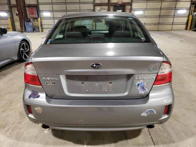 4S3BL616097217994 - 2009 SUBARU LEGACY 2.5I GRAY photo 6