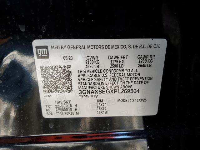 3GNAXSEGXPL269564 - 2023 CHEVROLET EQUINOX LS BLACK photo 13