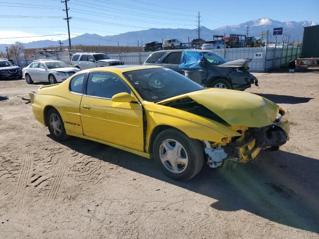 2G1WX12K639417152 - 2003 CHEVROLET MONTE CARL SS YELLOW photo 4